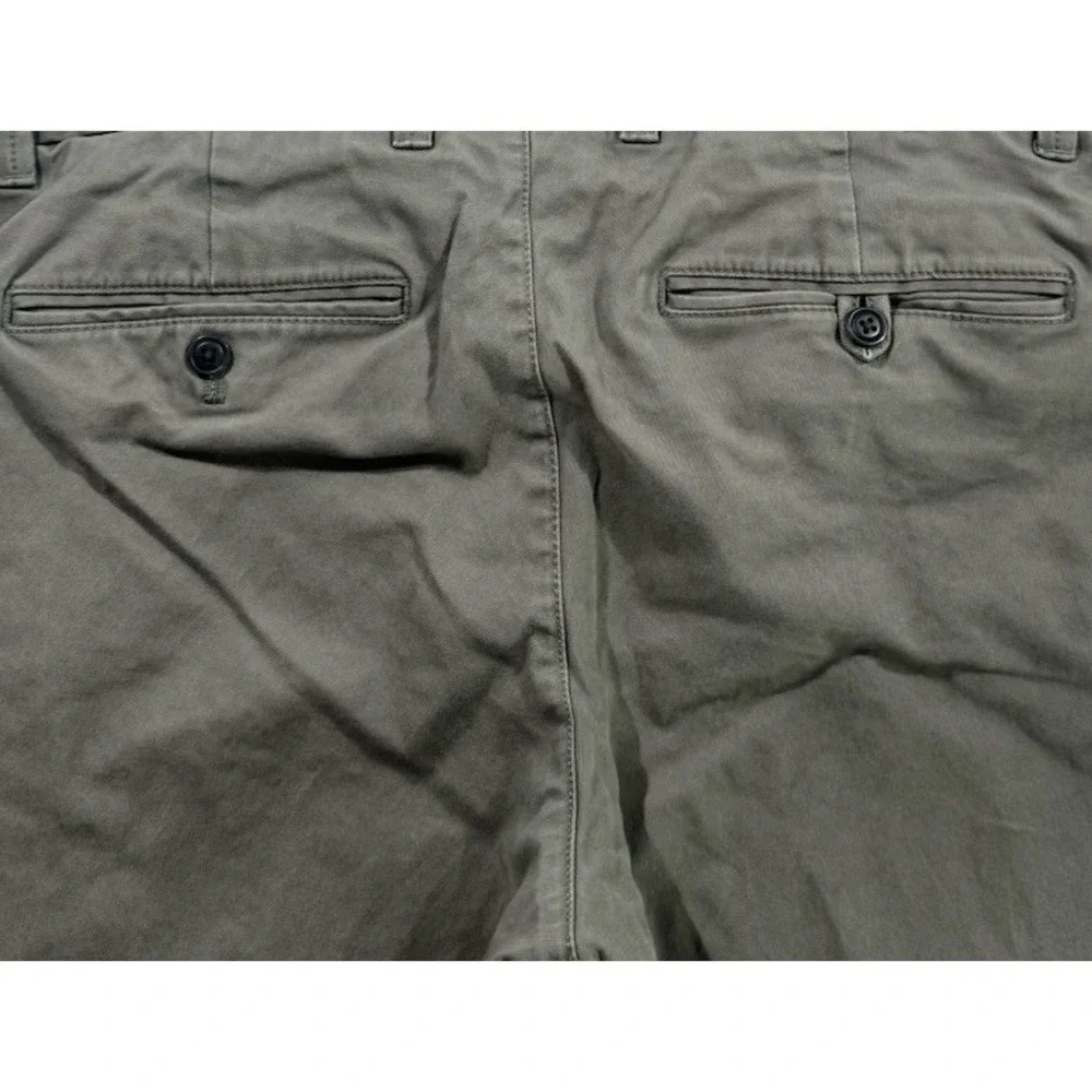 GAP Chino Pants Mens 30x32 Green Slim Cotton Stretch Flat Front Preppy Casual